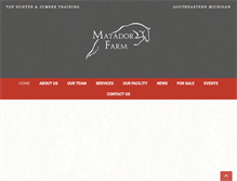 Tablet Screenshot of matadorfarmllc.com